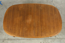 Load image into Gallery viewer, Vintage Solid Teak Mid Century Modern Dining Table and 6 Chair Set with 2 Leaves - Online Only