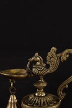 Load image into Gallery viewer, Brass Bird Diya with Bell