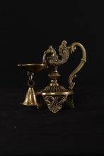 Load image into Gallery viewer, Brass Bird Diya with Bell