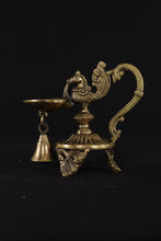 Load image into Gallery viewer, Brass Bird Diya with Bell
