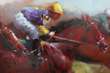 Load image into Gallery viewer, Horse Racing Canvas Print Art