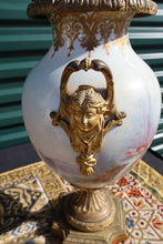 Load image into Gallery viewer, Stunning French Sevres Style Lamp with Hand Painted Scenes - Artist Signed