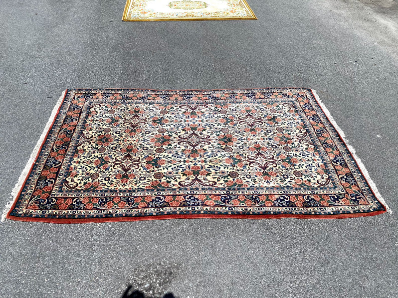 Hand Made Wool Rug from Iran - 7' x 4'