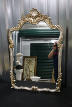 Load image into Gallery viewer, Ornate Italian Silver and Gold Mirror by La Barge - 30" x 47"