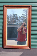 Load image into Gallery viewer, Antique Wooden Mirror with Gold Interior Trim
