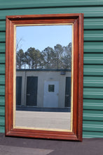 Load image into Gallery viewer, Antique Wooden Mirror with Gold Interior Trim