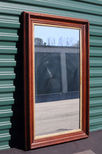 Load image into Gallery viewer, Antique Wooden Mirror with Gold Interior Trim
