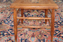 Load image into Gallery viewer, Antique Oak Chair with Cane Seat and Pressed Back