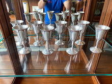 Load image into Gallery viewer, Set of 8 Smaller Silverstone Plator Spain Goblets
