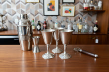 Load image into Gallery viewer, Vintage Silver Plated Cordial Glasses Spain Plator Silverstone Barware Set of 4