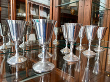 Load image into Gallery viewer, Set of 8 Smaller Silverstone Plator Spain Goblets