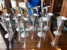 Load image into Gallery viewer, Set of 8 Smaller Silverstone Plator Spain Goblets