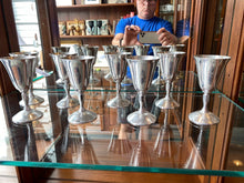 Load image into Gallery viewer, Set of 8 Smaller Silverstone Plator Spain Goblets