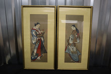 Load image into Gallery viewer, Pair of Japanese Kimono Art