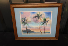 Load image into Gallery viewer, Island Sunset Water Painting - 16 x 13
