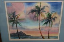 Load image into Gallery viewer, Island Sunset Water Painting - 16 x 13