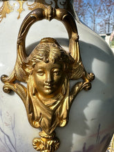 Load image into Gallery viewer, Stunning French Sevres Style Lamp with Hand Painted Scenes - Artist Signed