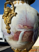 Load image into Gallery viewer, Stunning French Sevres Style Lamp with Hand Painted Scenes - Artist Signed