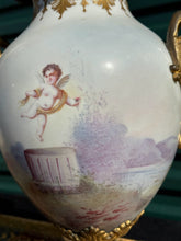 Load image into Gallery viewer, Stunning French Sevres Style Lamp with Hand Painted Scenes - Artist Signed