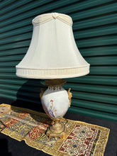 Load image into Gallery viewer, Stunning French Sevres Style Lamp with Hand Painted Scenes - Artist Signed