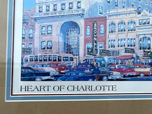 Load image into Gallery viewer, Heart of Charlotte S.W Corner of the Square 1961 - Jonathan Roach - Signed and Numbered
