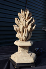 Load image into Gallery viewer, Marble Flame Lamp with a Half Shade