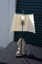 Load image into Gallery viewer, Marble Flame Lamp with a Half Shade