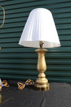 Load image into Gallery viewer, Vintage Gold Crackled Glass Lamps -Pair