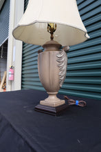Load image into Gallery viewer, Pewter Feather Urn Lamp