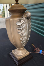 Load image into Gallery viewer, Pewter Feather Urn Lamp
