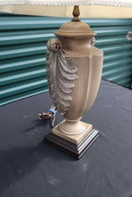 Load image into Gallery viewer, Pewter Feather Urn Lamp