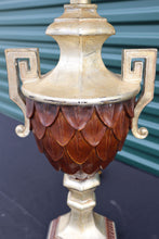 Load image into Gallery viewer, Gold and Wood Trophy Lamp