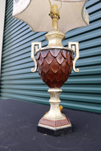 Load image into Gallery viewer, Gold and Wood Trophy Lamp