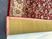 Load image into Gallery viewer, Kashan Red & Ivory Medallion Rug – 116” x 92”