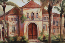 Load image into Gallery viewer, Framed Palm Trees and Villa painting