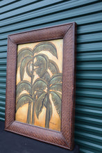 Load image into Gallery viewer, Big Palm Tree Print with Woven Frame - Barros