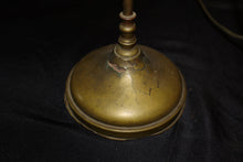 Load image into Gallery viewer, Antique Brass Candelabra Oil Lamp Converted to Electric