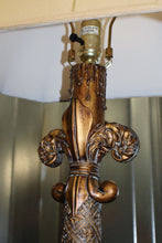 Load image into Gallery viewer, Tall Bronze Candlestick Lamp