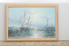 Load image into Gallery viewer, Lighthouse on Cliff Beach Art by Ruby