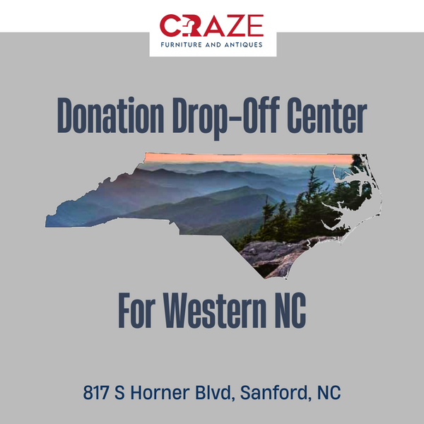 Western NC Furniture Donations Accepted At Craze Furniture