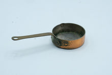 Load image into Gallery viewer, Vintage Copper 1 4 Cup Measuring Pan Tinned Interior Brass Handle
