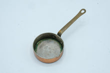 Load image into Gallery viewer, Vintage Copper 1 4 Cup Measuring Pan Tinned Interior Brass Handle
