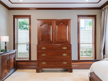 Load image into Gallery viewer, Henkel Harris Wild Cherry Armoire / Gentleman&#39;s Chest
