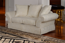 Load image into Gallery viewer, Monterey Rolled Arm Ivory Loveseat
