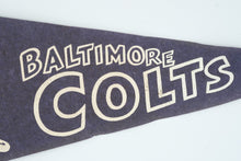Load image into Gallery viewer, Vintage 1967 Baltimore Colts NFL Felt Pennant Football Helmet

