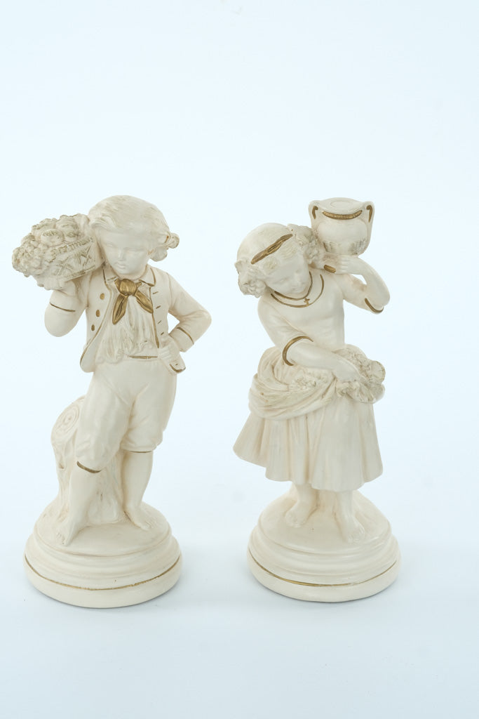 Vintage Alexander Backer Co. (ABCO) Porcelain Figurines – Pair of