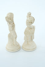 Load image into Gallery viewer, Vintage Alexander Backer Co. (ABCO) Porcelain Figurines – Pair of 10" Colonial Children
