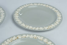 Load image into Gallery viewer, Wedgwood Queens Ware Embossed Grape Vine 10 Inch Dinner Plates Set of 6 Vintage
