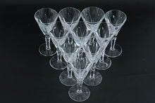 Load image into Gallery viewer, Set of Ten Waterford Sheila Claret Sherry Glasses Cut Crystal Stemware
