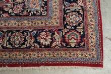 Load image into Gallery viewer, Persian Style Hand Knotted Wool Rug 98 x 123 Red Floral Medallion
